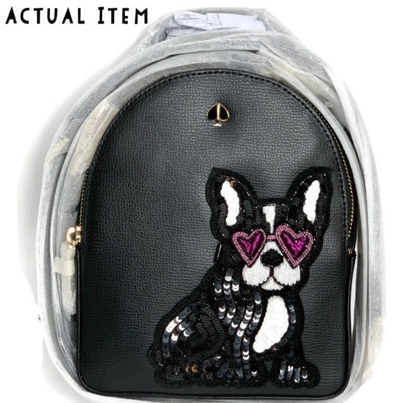 Kate Spade French Bulldog Small Backpack NEW NWT - Picture 1 of 7